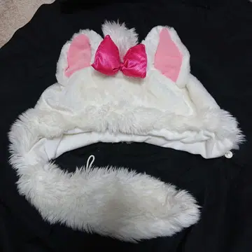 디즈니 리조트 마리 팬캡 모자 머리띠 꼬리