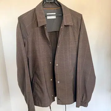 INHERIT 체크 무늬 자켓 체크 브라운