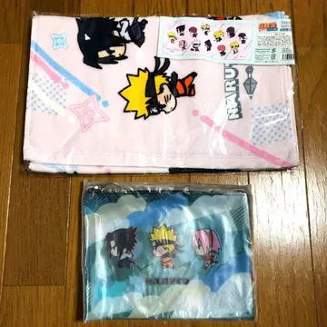 NARUTO 왈가닥 페이스 타월 클리어 파우치