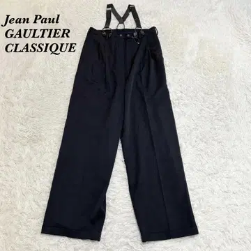 새상품급 장 폴 고티에 서스펜더 울트라 엘르 와이드 팬츠 40