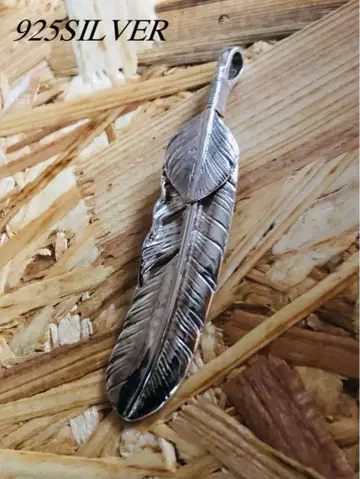 925 실버 깃털 페더 목걸이
