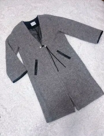 트로아 그레이 롱 코트