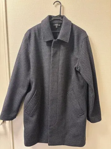 A.P.C. 체크 무늬 코트 S 사이즈