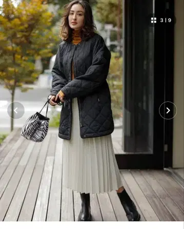 unfilo 워셔블 충전솜 퀼팅 아우터 S