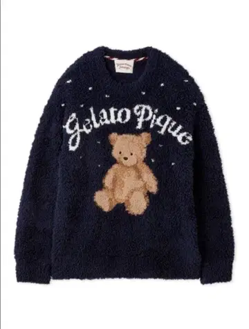 젤라또피케 [ HOMME ] 젤라또 스노우 베어 자카드 풀오버 M 사이즈