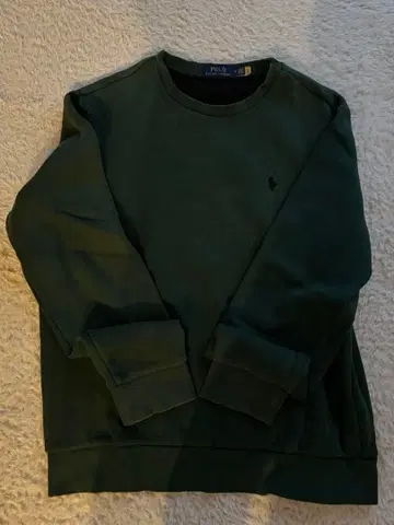 POLO 맨투맨 다크 그린