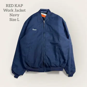 USA RED KAP 워크 자켓 네이비 자수 퀼팅 안감 L