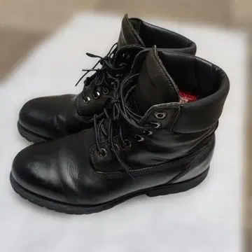 CEDAR CREST 블랙 가죽 워크 부츠 US10