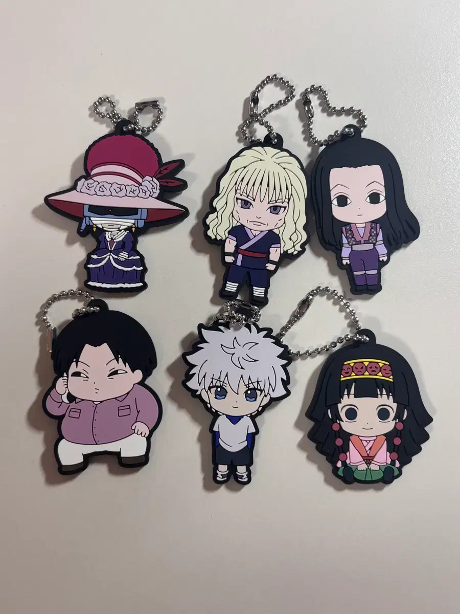 Hunter x Hunter Zoldyck Family rubber strap Killua Illumi Alluka Silva Milluki Kikyo