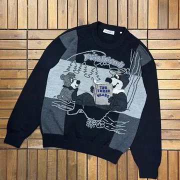 90s PIA SPORTS Yogi&Friends 니트 풀오버