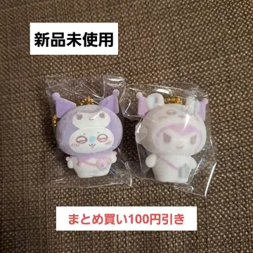 치이카와 산리오 콜라보 플로키 마스코트 모몽가 쿠로미