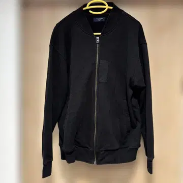 새상품급 BACK NUMBER 블랙 집업 맨투맨 자켓 L