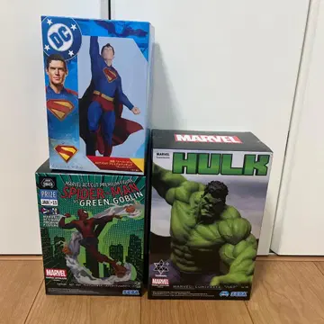 슈퍼맨 스파이더맨 헐크 피규어 세트