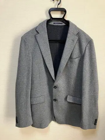 [ NAVY ] 테일러드 자켓 맨투맨 원단 그레이 XL
