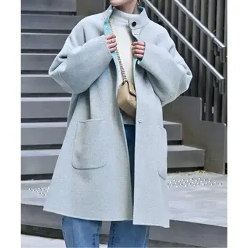 [ 새상품 ] B.C STOCK*S120 블렌드 리버서블 미들 기장 코트