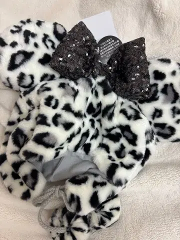 디즈니 레오파드 무늬 팬캡