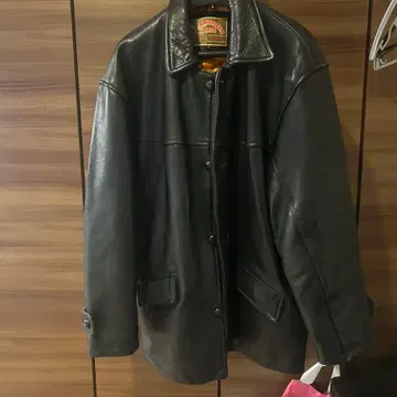 가죽 카 코트 빈티지 새상품급