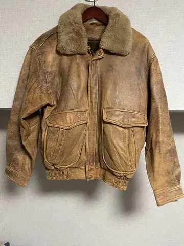 Vintage 빈티지 구제 의류 양가죽 퍼 라이너 포함 가죽 자켓