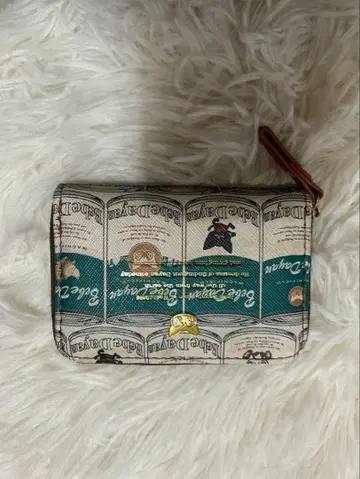 지폐 디자인 파우치 합성 피혁