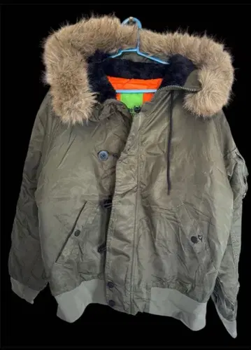 N2b y2k 퍼 다운 퍼 자켓 플라이트 자켓