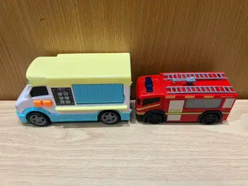 소방차와 트랙 미니카 세트