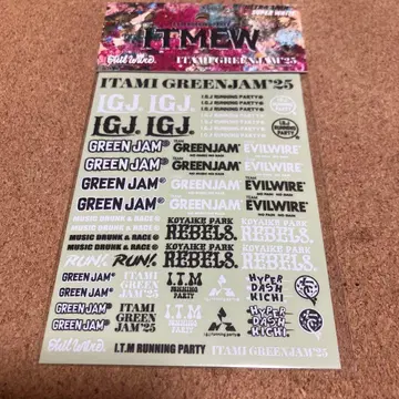 ITAMI GREEN JAM'25 스티커 시트