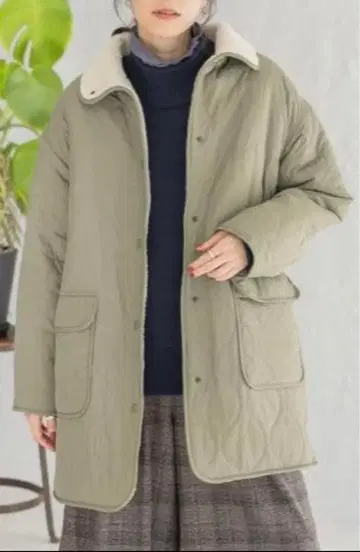 스튜디오 클립 머신 워셔블 보아 리버서블 코트