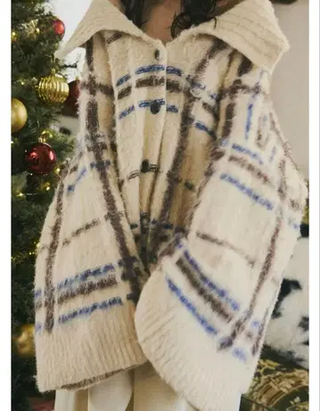 Andequal CHECKED PATTERN KNIT