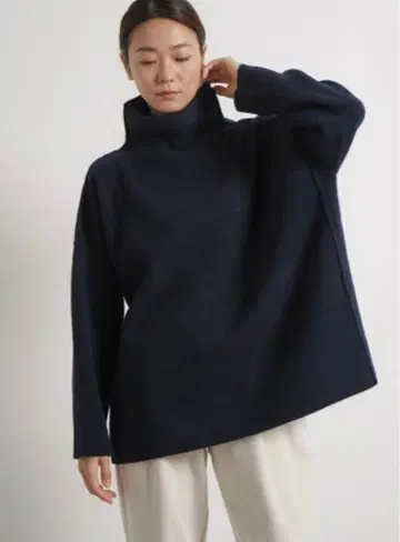 익일 배송 하이넥 루즈 오버 니트 야마다야 YORT