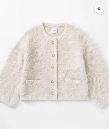 샤기 니트 가디건 자켓 AJUGA