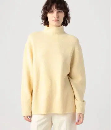 Ballsey 울 실크 스트레치 부클레 빌드넥 풀오버