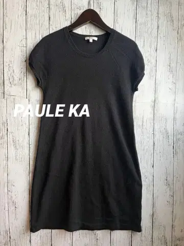 PAULE KA 폴카 캐시미어 100 원피스 심플 S 블랙