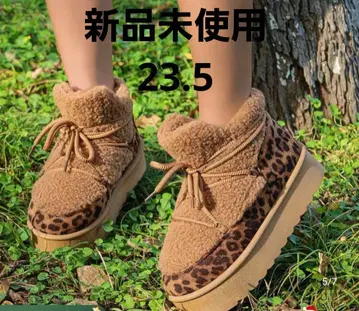 미착용 새상품 보아 부츠 어그 부츠 레오파드 무늬 부츠