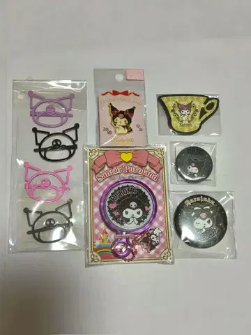 쿠로미 캔뱃지 헤어핀 마그넷 핀즈