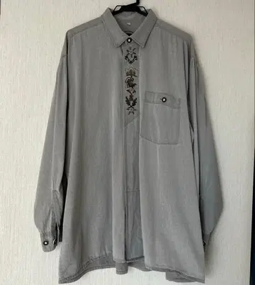 JULIUS LANG 긴팔 셔츠 자수 그레이