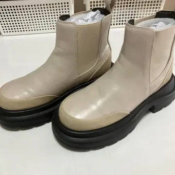 niko and - 절개 사이드 고어 부츠 베이지