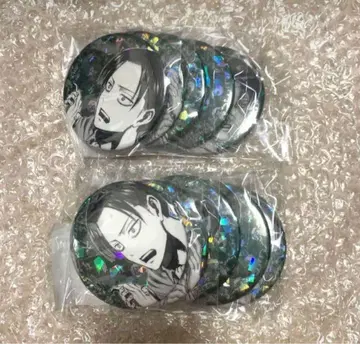 진격의 거인 anique birthday 홀로그램 캔뱃지 리바이