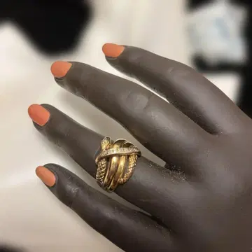 할인! 빈티지 길운의 골드 뱀 반지