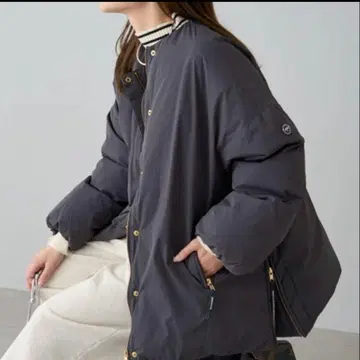 새상품급 PUAL CE CIN 프렌치 덕 다운 사이드 지퍼 자켓