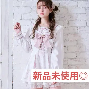 리즈리사 LIZLISA 주얼리 패턴 셋업 화이트