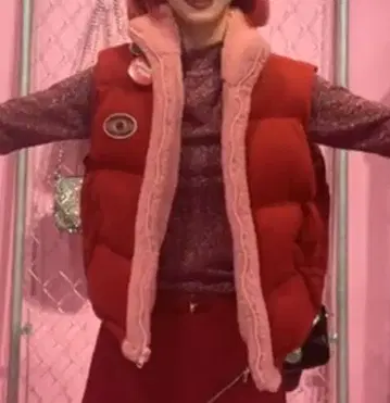 jouetie 보아 베스트 보아 포함 다운 베스트 레드