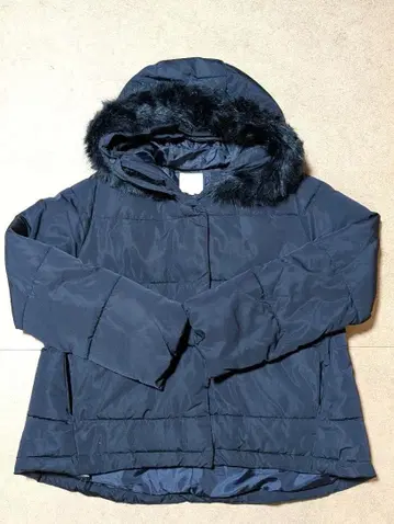 [ earth ] 새상품급 네이비 퍼 포함 다운 자켓