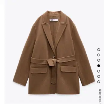 ZARA 벨트 울 코트