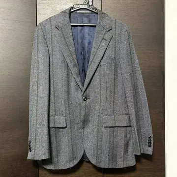 Distinction 그레이 스트라이프 테일러드 자켓