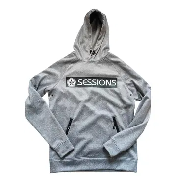 세션즈 발수 후드티 프론트 로고