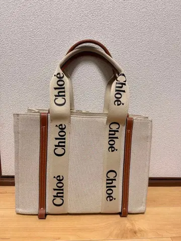 [가격 인하 협상 가능] 끌로에 베이지 캔버스 핸드백