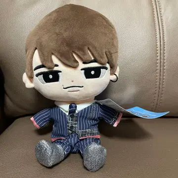 인형 마스코트 스트라이프 수트 약 20cm