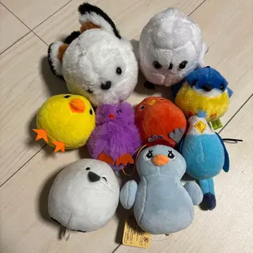 새 봉제 인형 마스코트 키링 세트