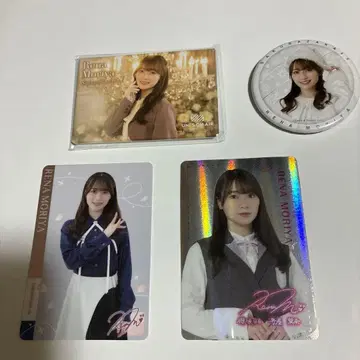 케야키자카46 사쿠라자카46 유니에어 스퀘어 캔뱃지 모리야 레이나 세트