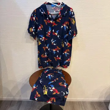 마법사의 제자 미키마우스 하와이안 셔츠 상하의